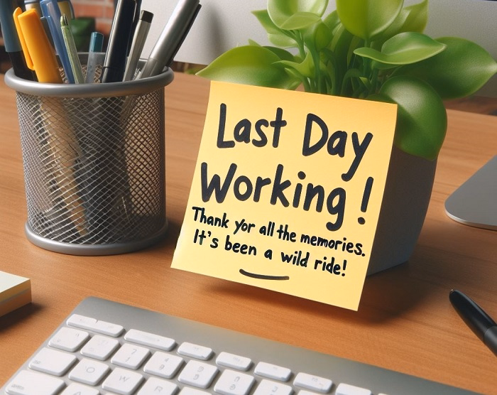 Formal Last Working Day Messages