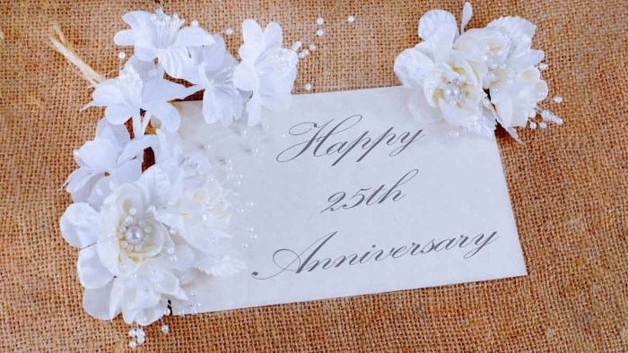 Simple Silver Jubilee Wishes