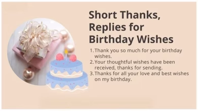 birthday wishes reply