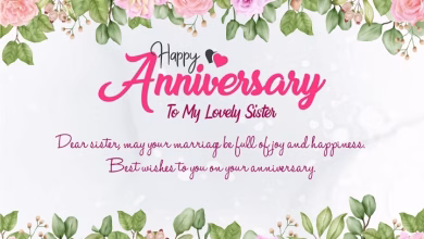 happy anniversary wishes for sister