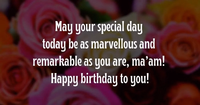 happy birthday mam wishes