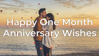 1 month anniversary wishes for couple