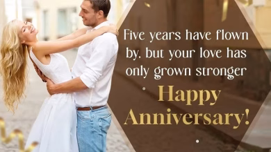 5th wedding anniversary wishes for husband