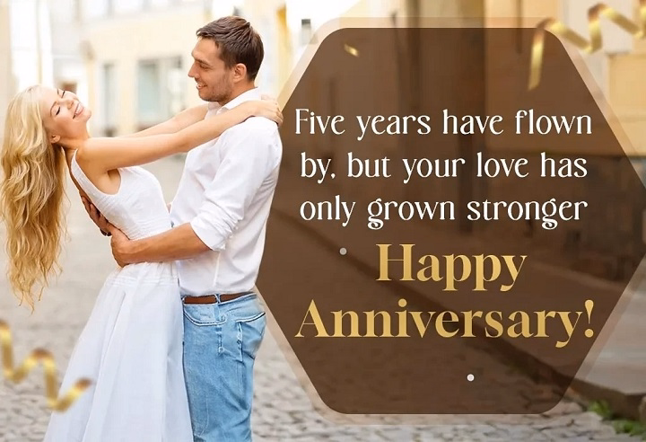 5th wedding anniversary wishes for husband