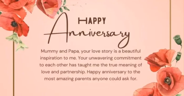 Anniversary Wishes for Parents on Milestone Years